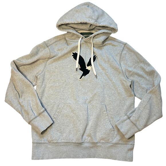 American Eagle Outfitters Other - American Eagle Super Soft Gray Graphic Pullover Fleece Hoodie Small